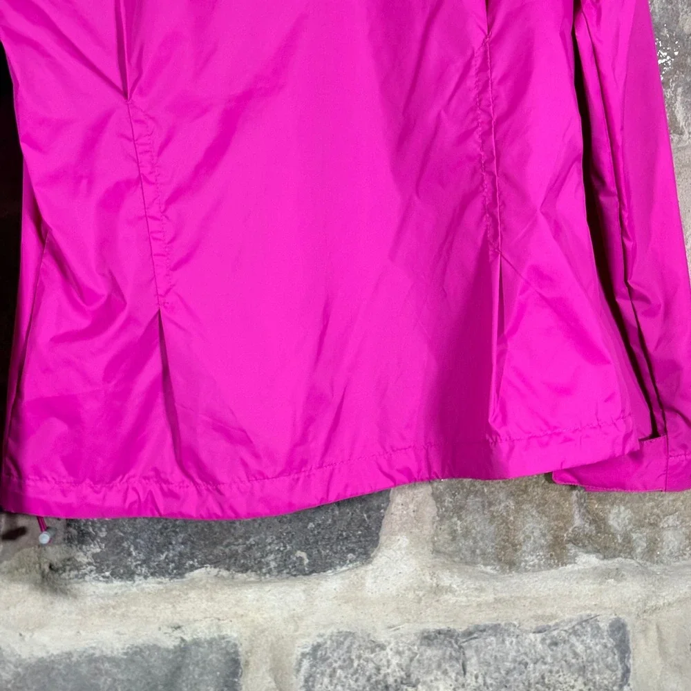 Columbia Women's Pink Full Zip Hooded‎ Lightweight Rain Jacket Size Medium